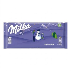 milka chocolate bar alpine milk 90g