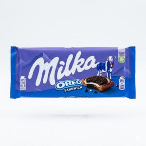 milka chocolate bar oreo sandwich 90g