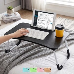 portable-folding-laptop-table-black-thesuperlanka 1